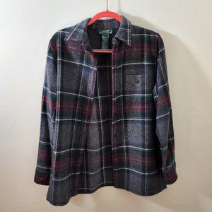 Chic 100% lambswool Lauren Ralph Lauren Plaid shirt